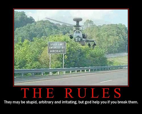 Speed Limits Enforced by Attack Helicopter