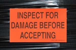 Inspect for Damage before Accepting