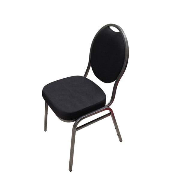 Banquet Chair with Black Upholstery