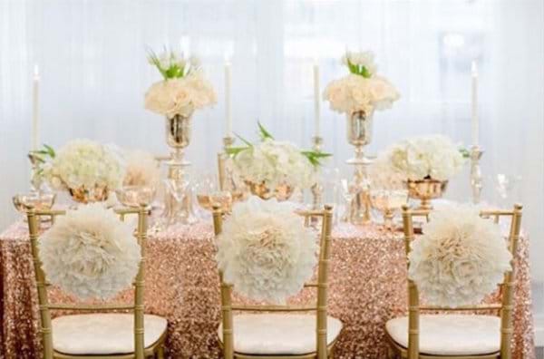 Rose Gold Tablecloths