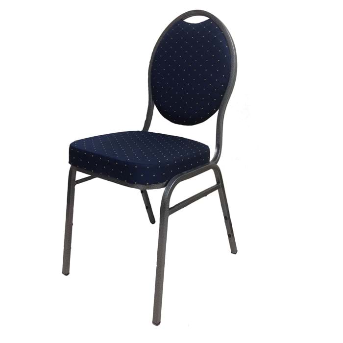 Banquet Chair with Navy Blue Upholstery