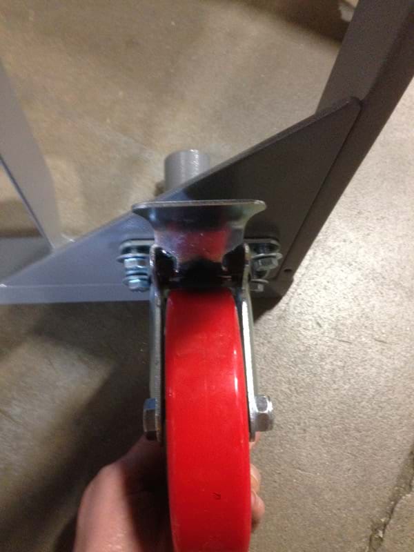Round Table Cart Attaching Wheel
