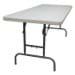 6-ft NES Reliable Rectangular Plastic Folding Table with Adjustable Table Legs-Lowest Setting