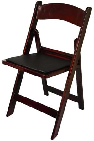 Mahogany Resin Folding Chair