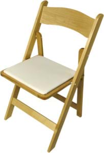 Natural Wood Folding Chair