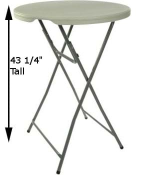 Tall Folding Cocktail Table