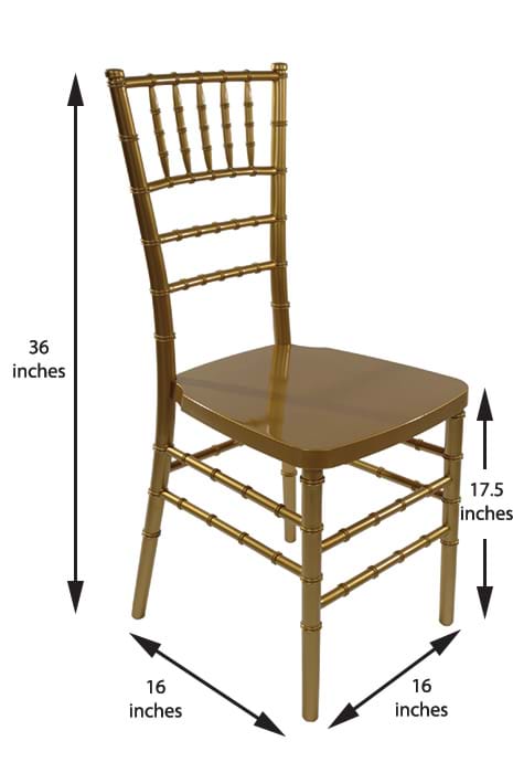 Resin Chiavari Chair Dimensions