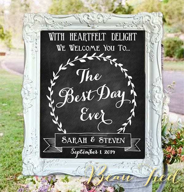 Wedding Chalkboard