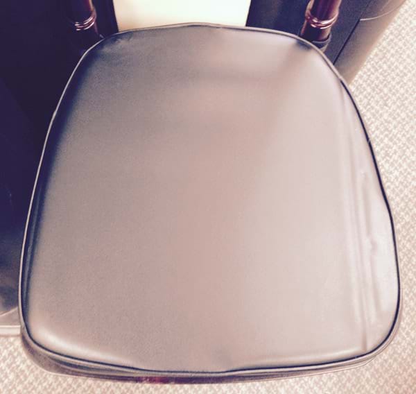 Chiavari Chair Cushion Damaged by Stacking