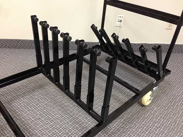 Middle Row Double Poles Cruiser Table Cart