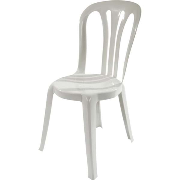 White Plastic Bistro Chair
