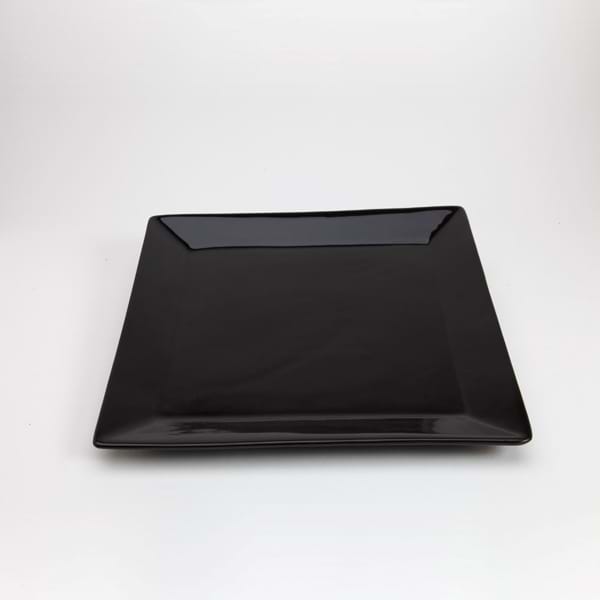 Square Black Charger Plate on Sale