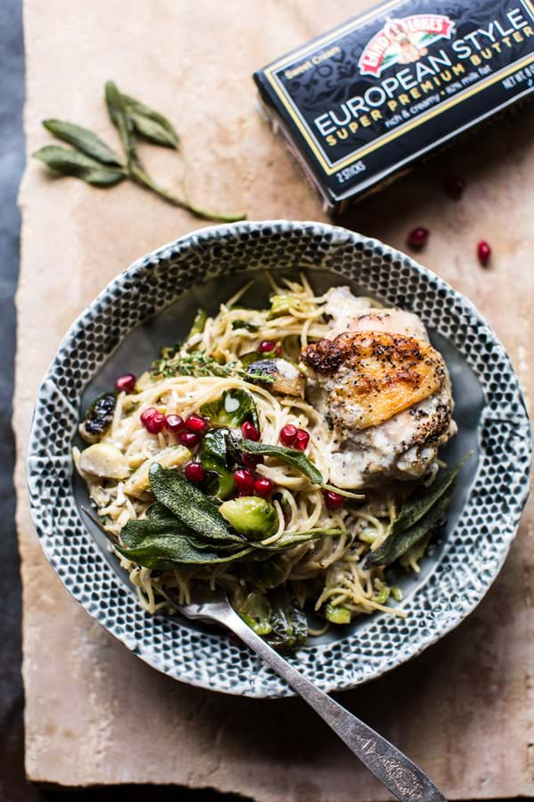 Sage Butter Lemon Roasted Chicken