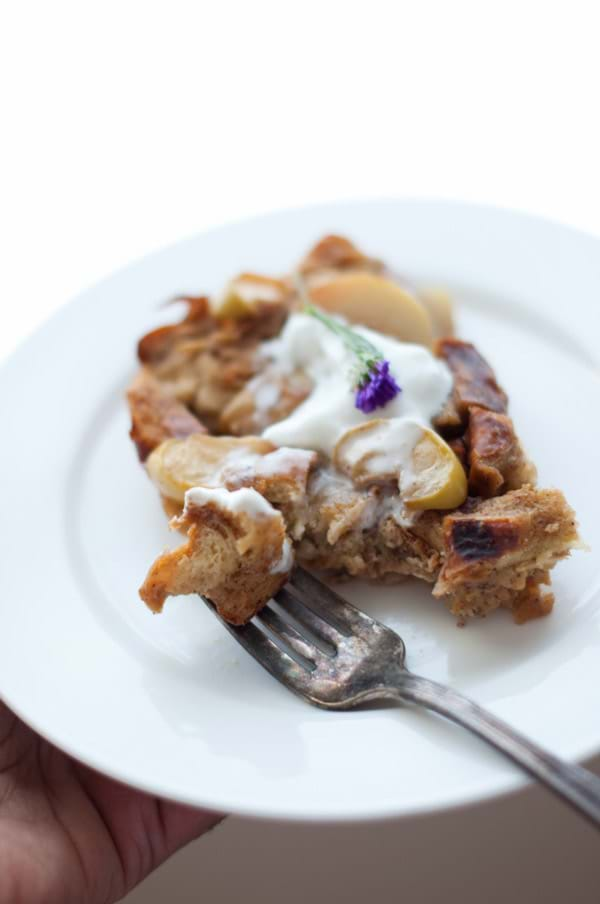 Crab Apple and Brown Butter Pudding