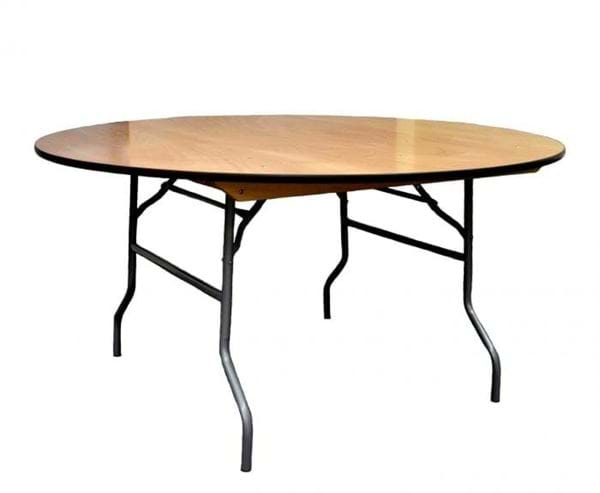 Picture of NES 72" Round Wood Folding Table