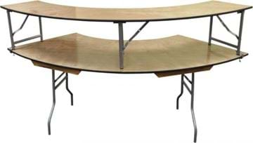 Picture of NES 5' Wood Serpentine Table