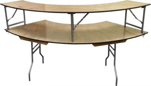 Picture of NES 5' Wood Serpentine Table