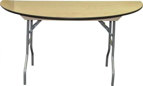 Picture of NES 60" Half Round Wood Folding Table