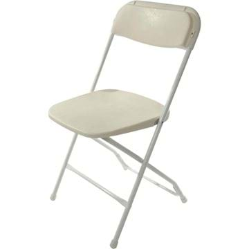 Picture of White Plastic Folding Chair