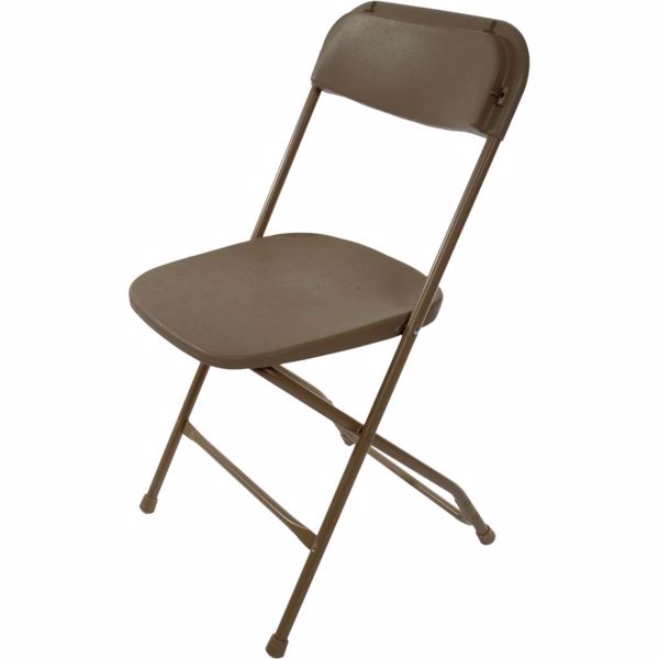 Picture of Tan Plastic Folding Chair - 82pcs