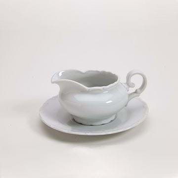 Picture of Snow Drop 12oz Gravy Boat with Plate