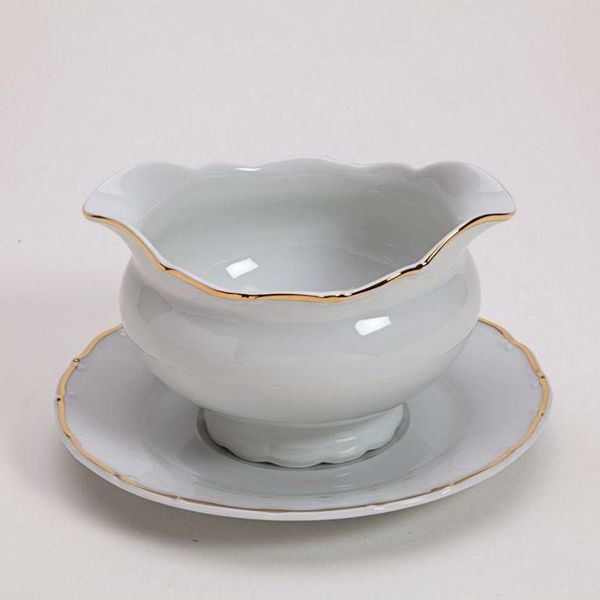 Picture of Avignon Gold Gravy Boat (No handle with plate)