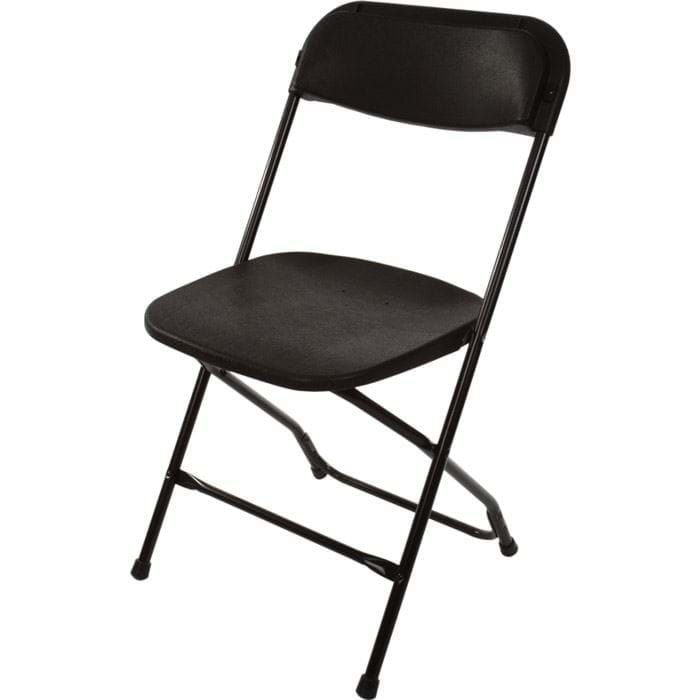 0002615 Black Plastic Folding Chair 