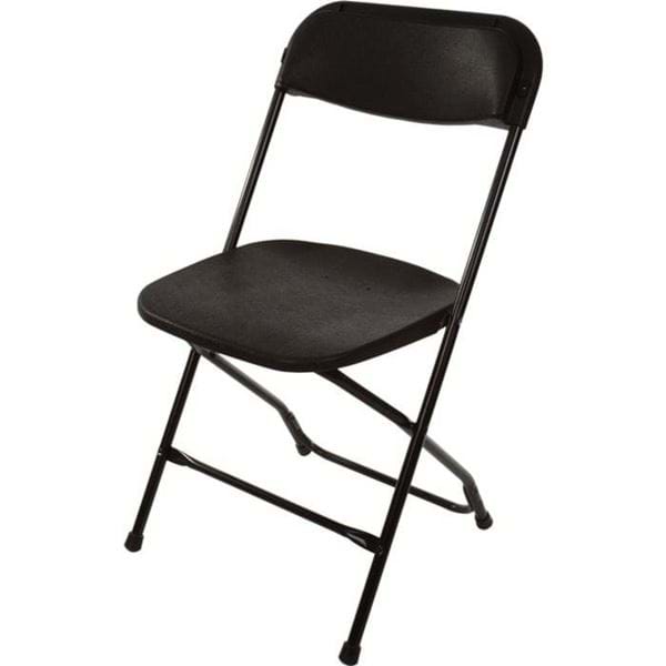 Black Plastic Folding Chairs | Black Folding Chair | National Event Supply