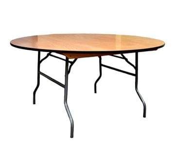 Picture of NES 48" Round Wood Folding Table