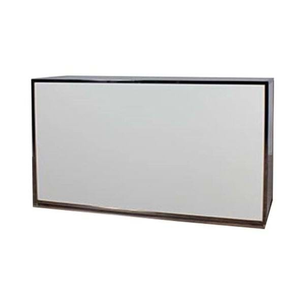 Bar Plexi Gala 1/4 Rond Noir-Chrome