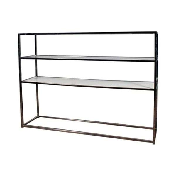 Picture of 6.5 FT Chrome Bar Back Shelving with White Plexiglass