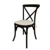 Picture of Dark Brown Wood Cross Back Chair