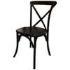 Picture of Dark Brown Wood Cross Back Chair