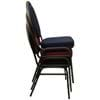 Picture of NES Reliable Teardrop Back Banquet Chair with Silver Vein Frame