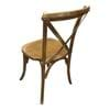 Picture of Brown Rustic Wood Cross Back Chair