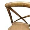 Picture of Brown Rustic Wood Cross Back Chair