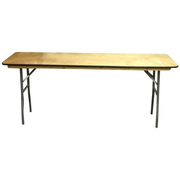 Picture of NES 6ft x 18" Wood Rectangle Folding Training Table