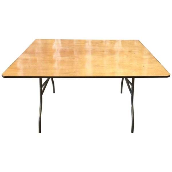 Picture of NES 5ft Square Wood Folding Table