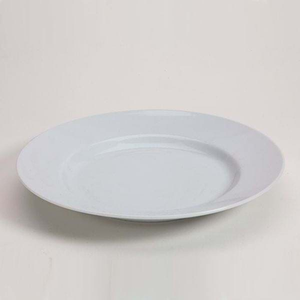 Picture of Pearl White 12" High Rimmed Plate