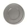 Picture of 13.25" Round Ruffled Clear Glass Charger Plate