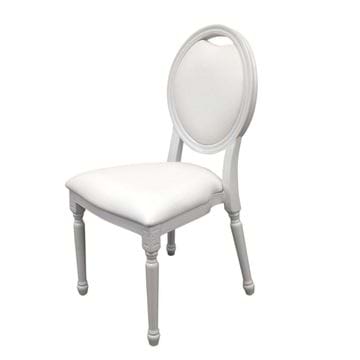 Picture of White King Louis Chair