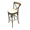 Picture of Vineland Brown Wood Cross Back Bar Chair