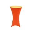 Orange 24 inch Spandex Cocktail Table Cover