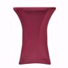 Burgundy 30 inch Spandex Cocktail Tablecover