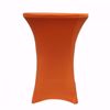 Orange 30 inch Spandex Cocktail Tablecover