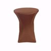 Chocolate Brown 30 inch Spandex Cocktail Tablecover