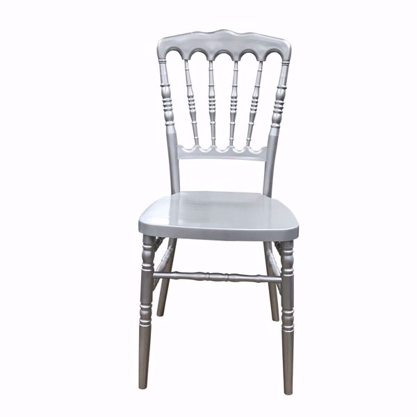 NES Reliable Silver Resin Napoleon Chair - Front
