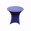 Periwinkle 30 inch round low cocktail spandex table cover