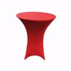 Orange-Red 36 inch spandex table cover