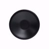 Ebony 10.5" Black Matte Round Sloped Bowl - top